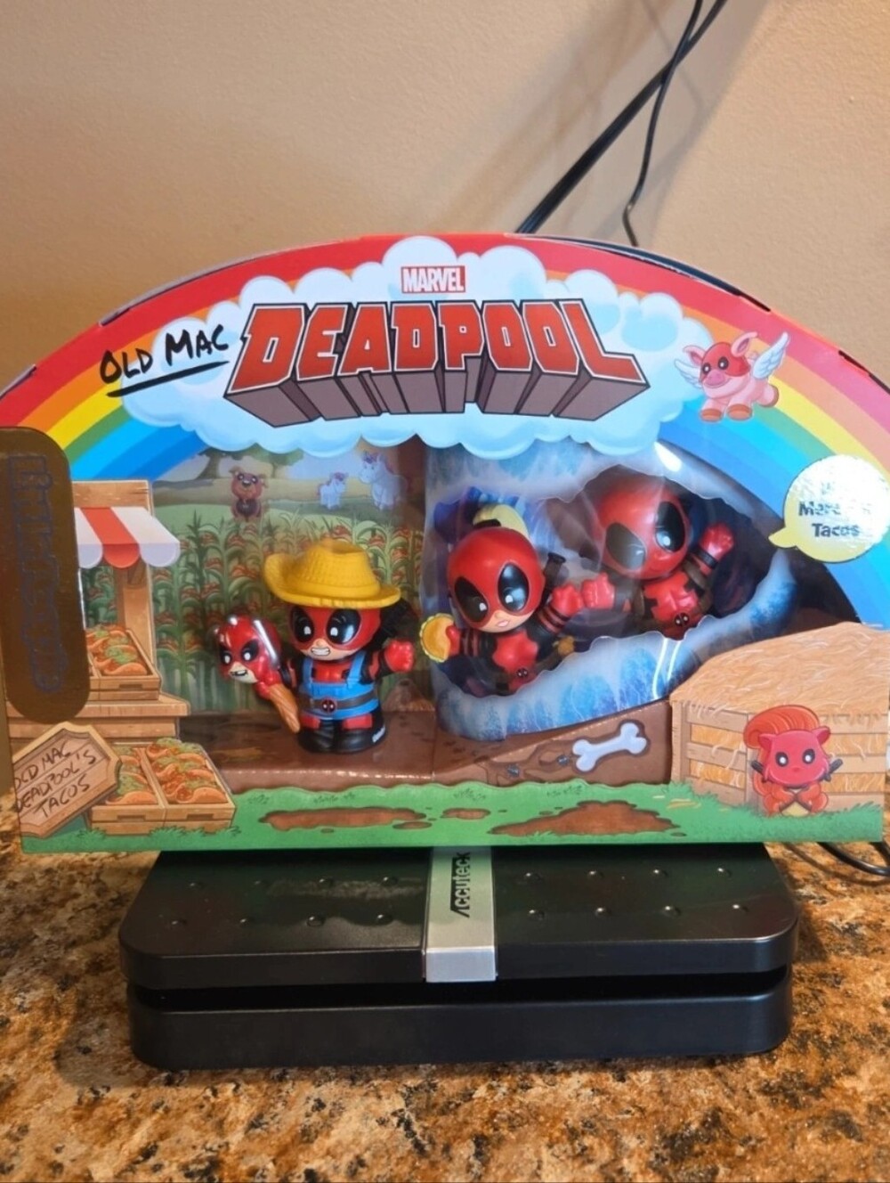 Little People Collector Marvel Deadpool Red Black NIB Mattel Creations